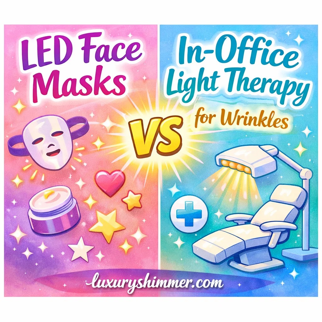 LED Face Masks vs In-Office Light Therapy for Wrinkles