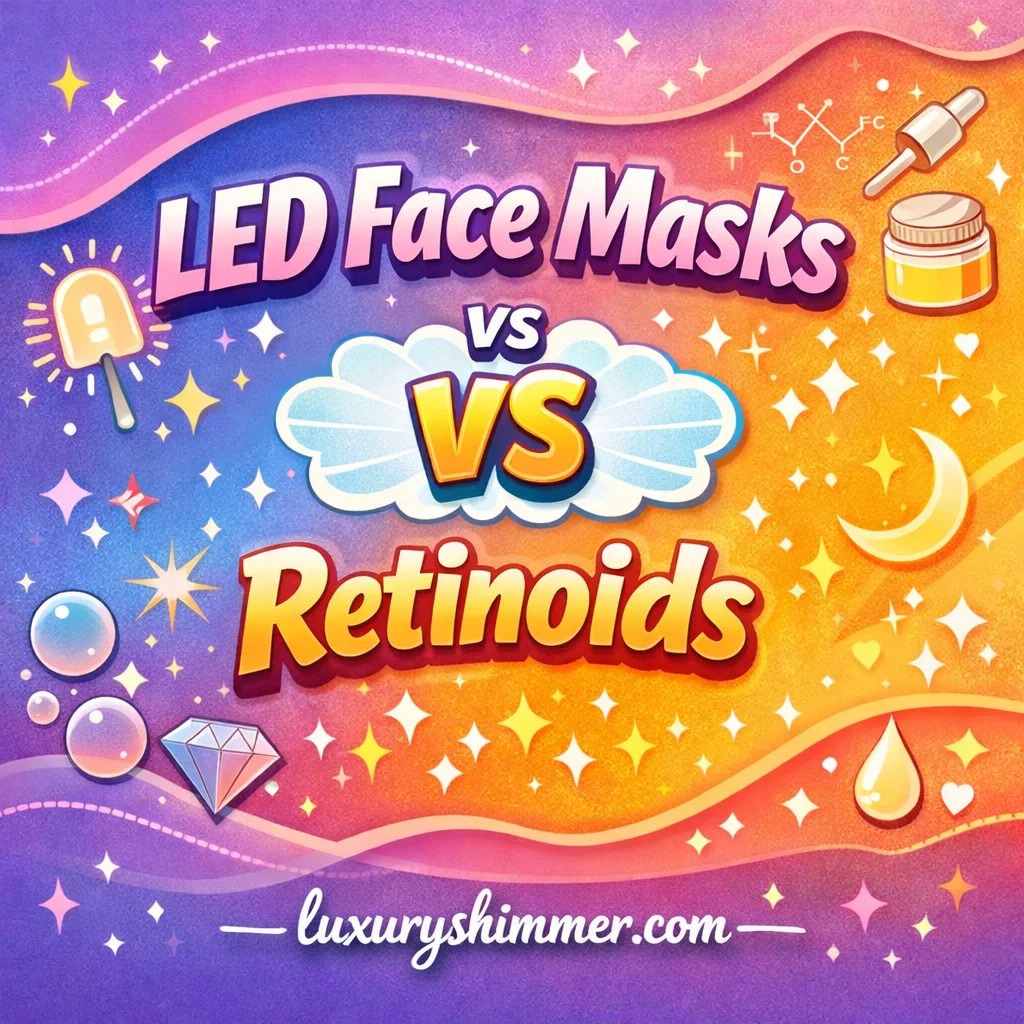 led face masks vs retinoids