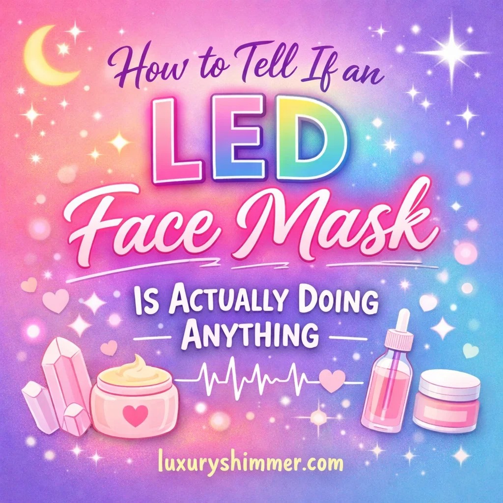 how to tell if an led face mask is doing anything
